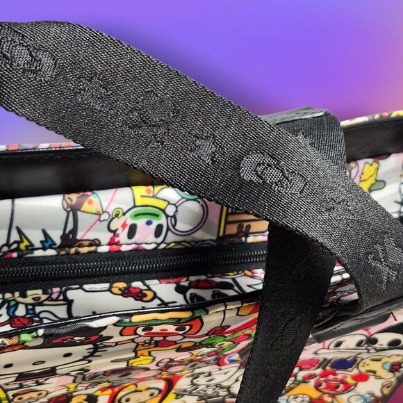 NWT Hello Kitty x Tokidoki Circus Shoulder Tote Bag Collab Print RARE Large New - Picture 10 of 13